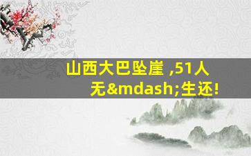 山西大巴坠崖 ,51人无—生还!